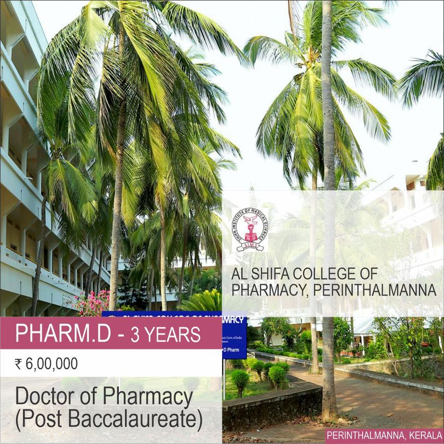 Pharm.D (Post Baccalaureate) at Al Shifa College of Pharmacy, Perinthalmanna, Kerala - Other